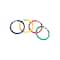 Set of 4 Vibrantly Colored Dive Ring Swimming Pool Toys 5.75"